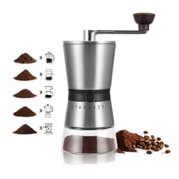 IF Manuaalinen kahvimylly - hopea, keraaminen ydin