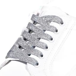 Skinnende blonder - 140 cm (1 par) Grå