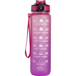 Play Motivationsflaske 1000 ml (Mørk Rosa/Lys Rosa/Lilla)