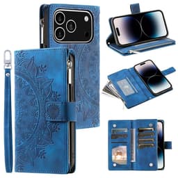 Lompakkokotelo yhteensopiva iPhone 17 Pro kotelo suojakuori mandala kukkakuvio