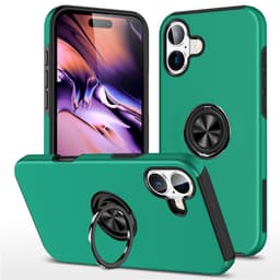 For iPhone 17 Hybrid-deksel med Fingerring