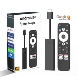 Google Certifierad TV-sticka 4K HDR Android TV 14 WiFi Play Store stöd för Netflix, YouTube, Disney+