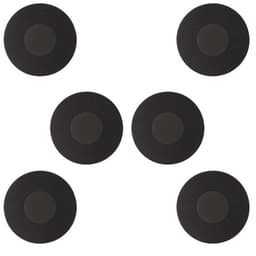 Vinyylilevy Silikoniset Lasinaluset - 6 kpl, Liukumattomat Lämmönkestävät Juomalasinaluset