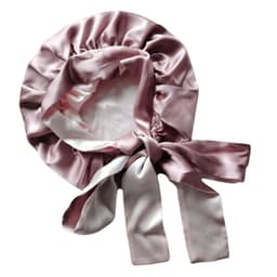 Kaksikerroksinen silkkinen unimyssy - Pehmeä, mukava ja edistää unta Vaaleanpunainen