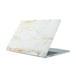 Valkokultainen marmorikuvioinen PC-kovakuorisuojakotelo, yhteensopiva MacBook Pro 13.3"" Retina (A1425/A1502) -mallin kanssa