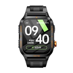 C68 Älykello Bluetooth-puheluilla ja terveyden seurannalla Musta + keltainen