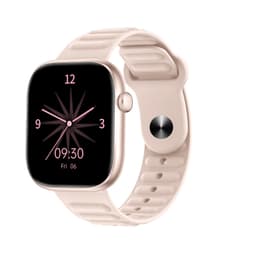 Monitoiminen älykello Bluetooth-puheluilla, sykemittauksella ja unen seurannalla Vaaleanpunainen