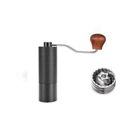 CNC-terässydäminen käsikahvimylly - Puukahva musta Musta