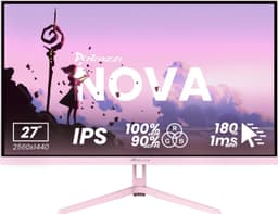 Arozzi Nova QHD | IPS | 180 Hz | 27" gamingskjerm (rosa)