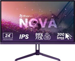 Arozzi Nova 24" FHD/IPS/200Hz/1ms gamingskjerm (lilla)