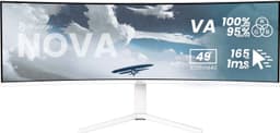 Arozzi Nova UWQHD | VA | 165 Hz | 49" gamingskärm (vit)