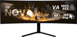 Arozzi Nova UWQHD | VA | 165 Hz | 49" gaming-skærm (sort)