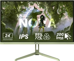 Arozzi Nova | FHD | IPS | 200 Hz | 24" gaming-skærm (skovgrøn)