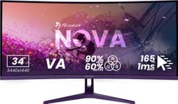 Arozzi Nova UWQHD | VA | 165 Hz | 34" gamingskjerm (lilla)