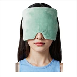 Justerbar Lang Vægtet Sovemaske for Trykaflastning og Mørklægning Grøn