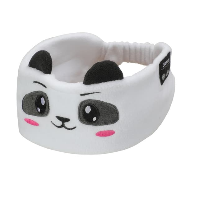 BLUETOOTH PANDA SOVMASK MED HÖRLURAR - MJUK FLEECE FÖR RESOR OCH AVKOP