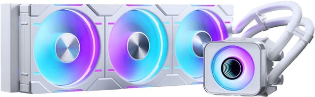 Phanteks Glacier One 420D30 3x140DRGB AIO CPU vannkjøler (hvit)
