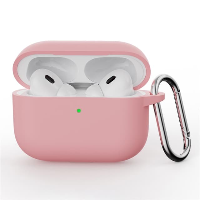 Til AirPods Pro 3 Silikone Etui Integreret Bluetooth Høretelefon Cover med Krog - Lyserød