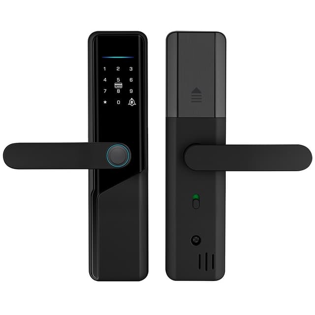 Elektronisk lås A1 Tuya WiFi Fingeraftryk Smart Dørlås Dynamisk Adgangskode NFC
