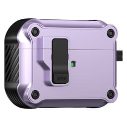 AirPods Pro 3:lle suojakotelo TPU + PC-kuori koukulla / karabiinihaalla - Violetti