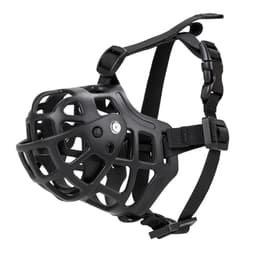 Anti-bitt munnkurv silikon kjæledyr hund anti-bjeffing munnbeskytter størrelse L