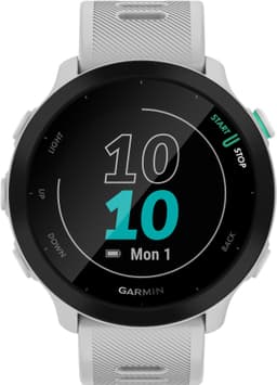 Garmin Forerunner 55 GPS sportsklokke (hvit)