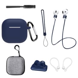 Marineblått 8-delers sett for AirPods 4. generasjon