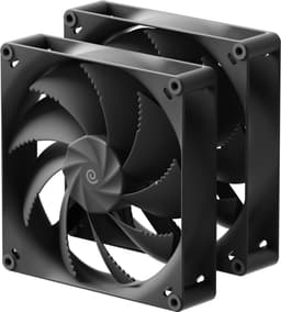 HAVN H18 180 mm tuuletin (musta, 2 kpl)