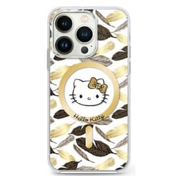 Hello Kitty Mobilskal till iPhone 16 Pro Max MagSafe IML Golden Leaves - Vit
