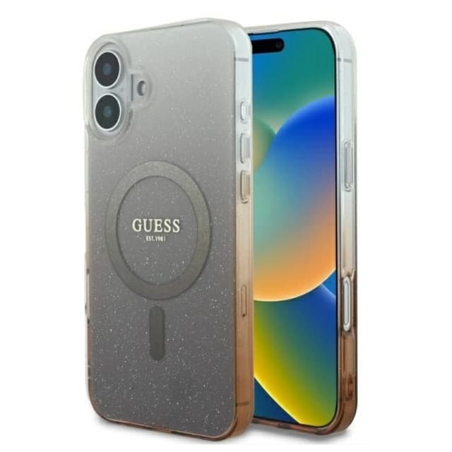 Guess iPhone 16 Plus MagSafe IML Glitter Gradient telefonetui