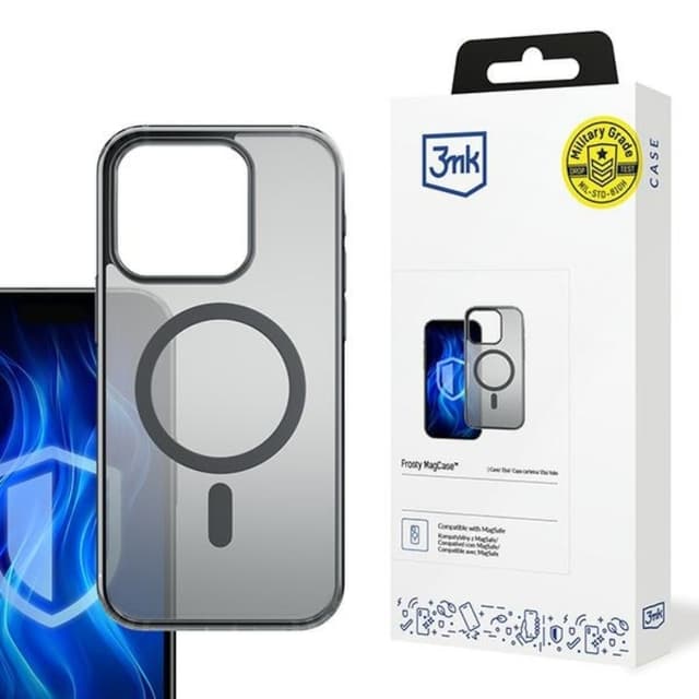 3MK Mobilskal till iPhone 15 Pro MagSafe Frosty