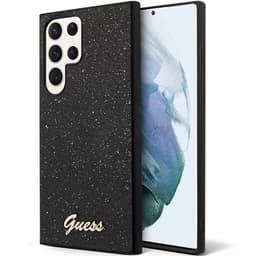 Guess Mobilskal till Galaxy S24 Ultra Glitter Script - Svart