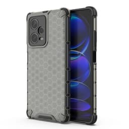Telefontaske til Xiaomi Redmi Note 12 Pro Plus Hybrid Honeycomb - Sort