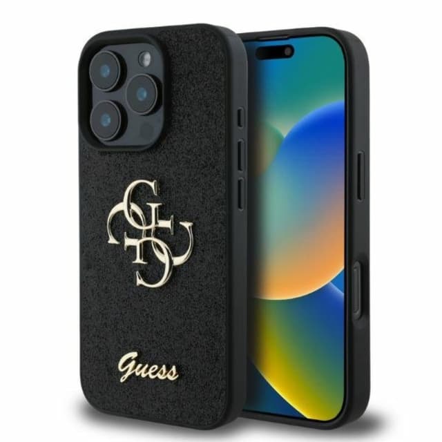 Guess Mobilskal till iPhone 16 Pro Max Fixed Glitter Big 4G