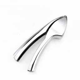 Sinklegering hvitløkspresse - Ergonomisk manuell hvitløkskvern, lett å rengjøre, jevn finhakking (15.5cm)