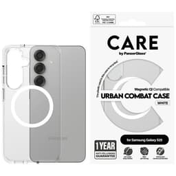 CARE By PanzerGlass Mobilskal till Galaxy S25 MagSafe QI Urban Combat - Vit