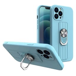 Mobilskal till iPhone 13 Pro Silikon finger grip - Ljusblå