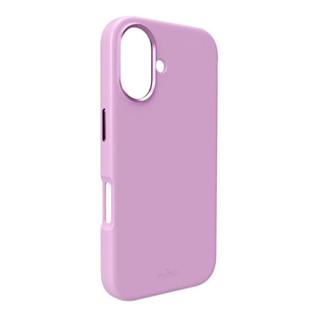Puro iPhone 16 Plus Telefontaske Magsafe Icon Pro Silikone - Lyserød