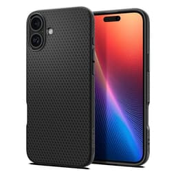 Spigen Telefontaske til iPhone 16 Liquid Air - Mat Sort