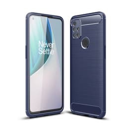 Carbon Fiber Mobilskal till Oneplus Nord N10 5G - Blå
