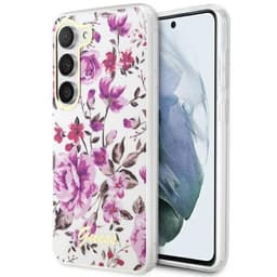 Guess Mobilskal till Galaxy S23 Plus Flower Collection - Vit