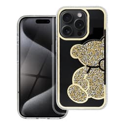 Mobilskal till iPhone 16e Teddy Bear - Guld