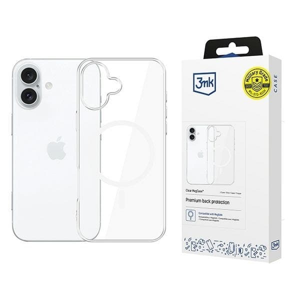 3MK Mobilskal till iPhone 16 MagSafe - Clear