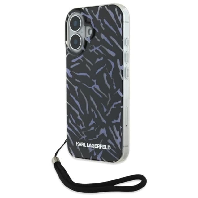 Karl Lagerfeld Mobilskal till iPhone 16 Zebra Med Sladd