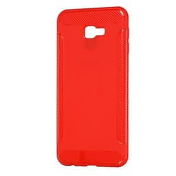 Carbon Brushed Mobilskal till Samsung Galaxy J4 Plus - Röd