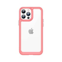 Mobilskal till iPhone 12 Pro Max Outer Space Gel Frame - Röd
