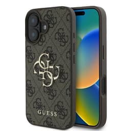 Guess Mobilskal till iPhone 16 4G Big Logo - Brun