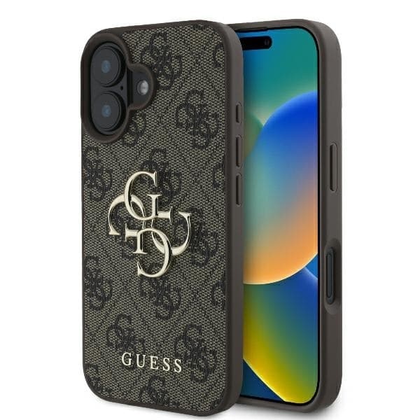 Guess Mobilskal till iPhone 16 4G Big Logo - Brun