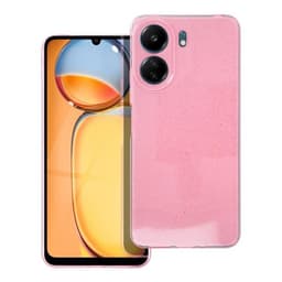 Mobilskal till Xiaomi Redmi 13C Clear 2mm Blink - Rosa