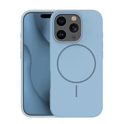 Mobilskal till iPhone 15 Pro MagSafe Silikon Thin - Ljusblått